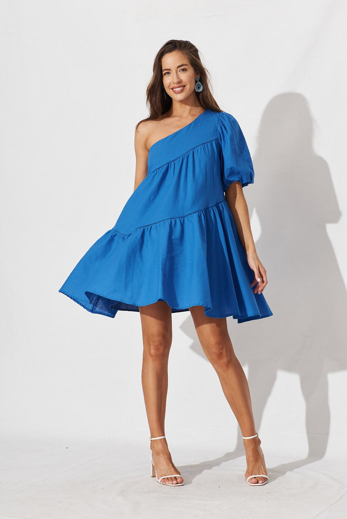 Juniper Dress In Blue - full length