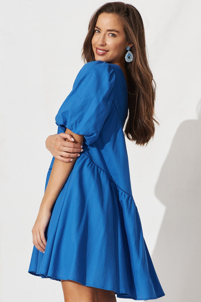 Juniper Dress In Blue - detail