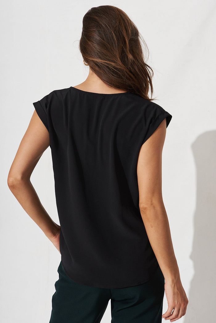 Jina Top In Black - back