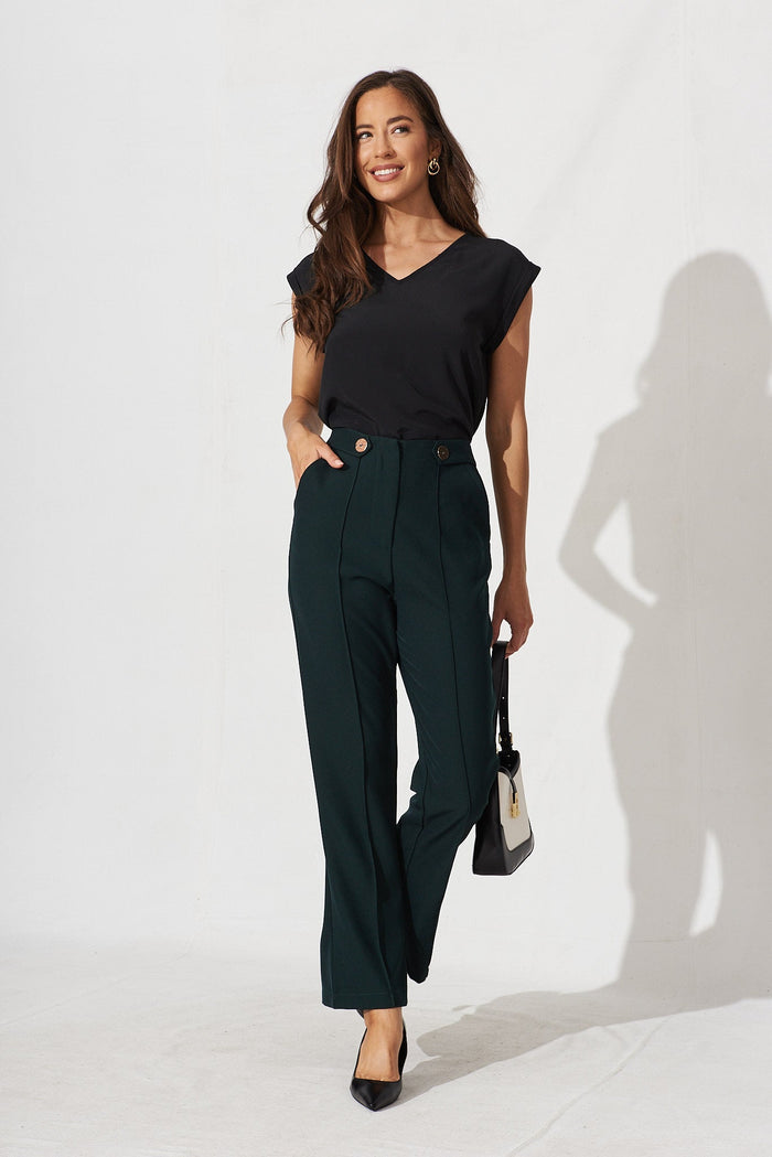Jina Top In Black - full length