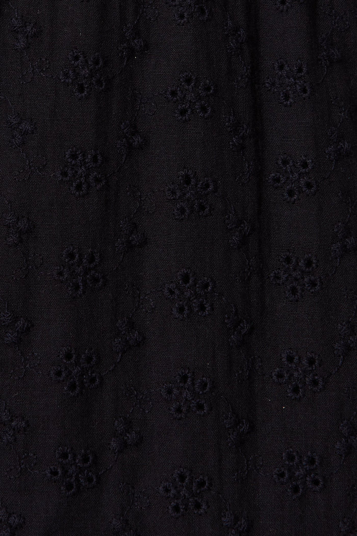 Jessely Dress In Black Broderie - fabric