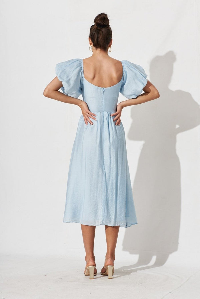 Chestery Midi Dress In Light Blue - St Frock (Dev)