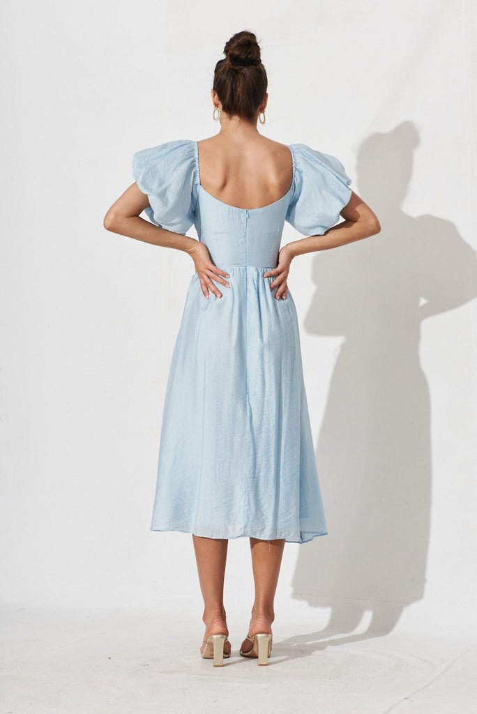 Chestery Midi Dress In Light Blue - St Frock (Dev)