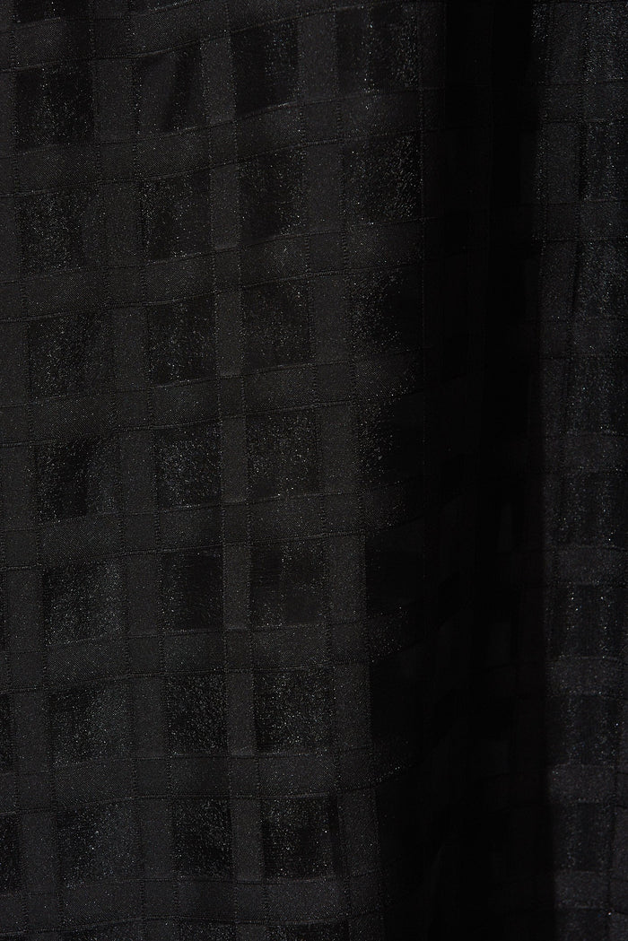 Partie Midi Dress Black Organza - fabric