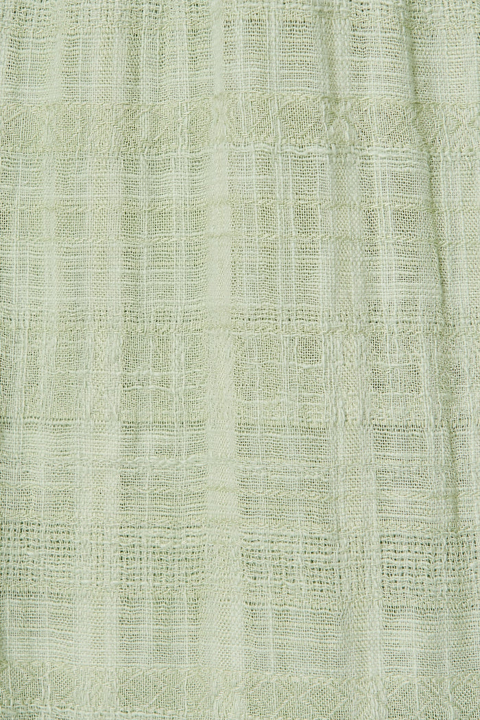 Delina Midi Dress In Sage Cotton - fabric