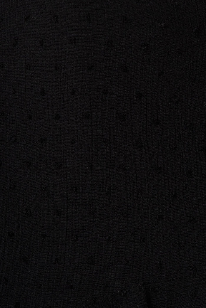 Lady Jane Skirt In Black Swiss Dot - fabric