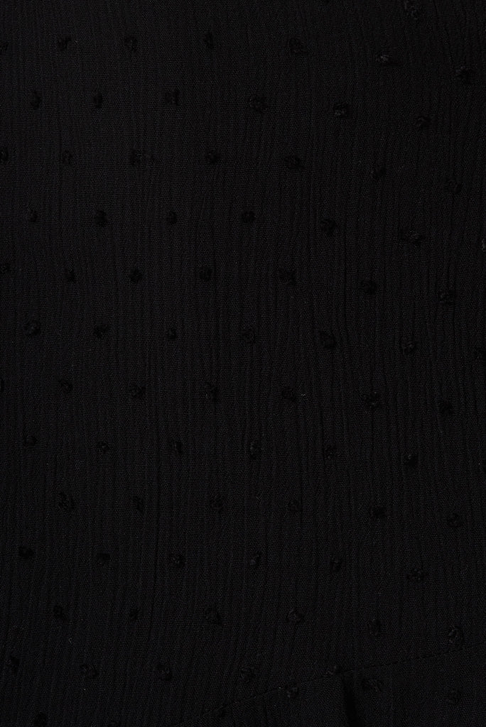 Lady Jane Skirt In Black Swiss Dot - fabric