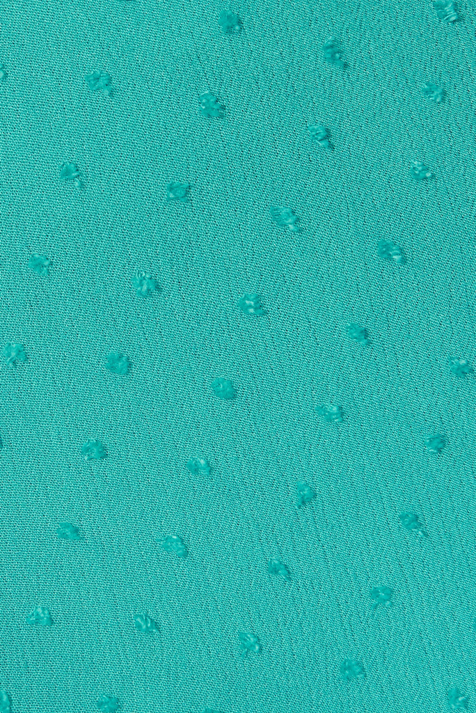 Lady Jane Skirt In Aqua Swiss Dot - fabric