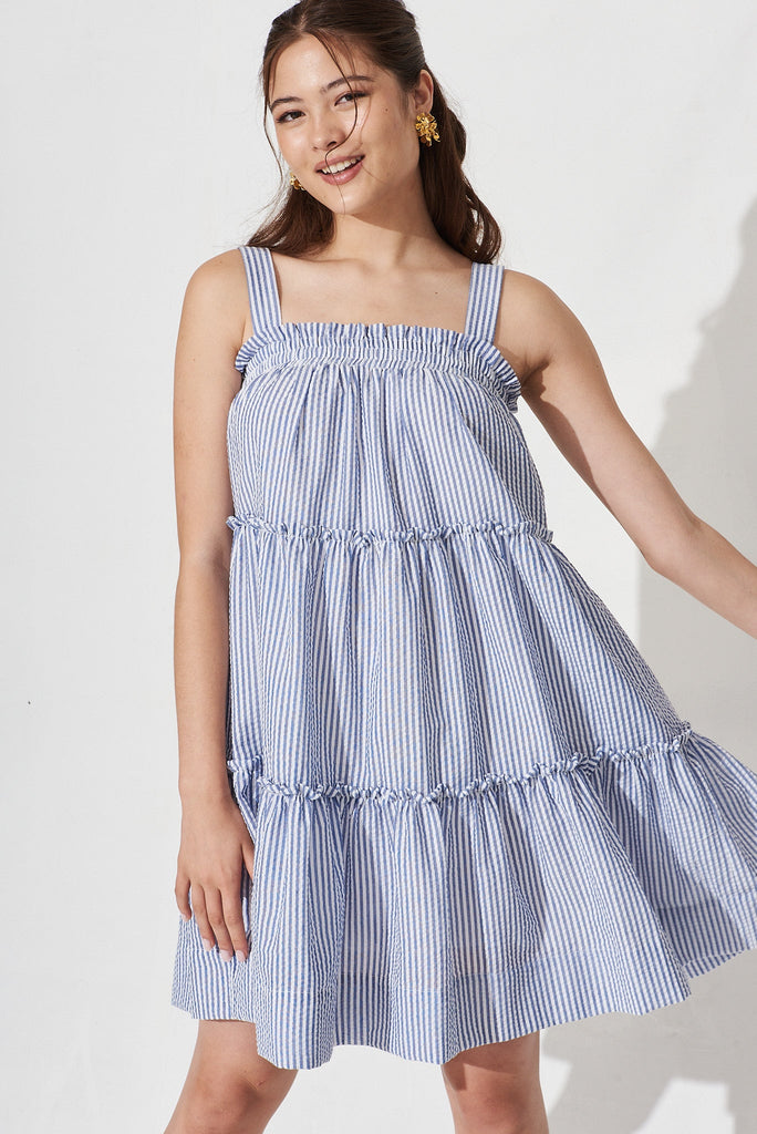 Acerra Dress In Navy Stripe - St Frock (Dev)