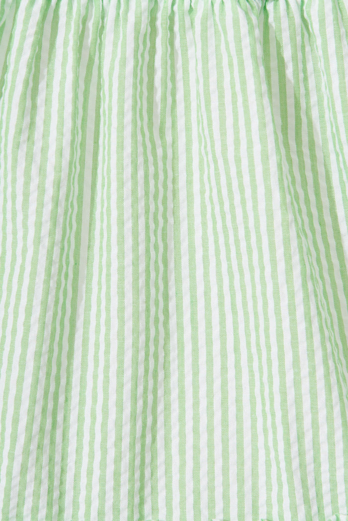 Acerra Dress In Green Stripe - fabric