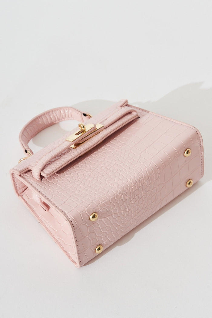 August + Delilah Partis Sling Bag In Pink Textured - St Frock (Dev)