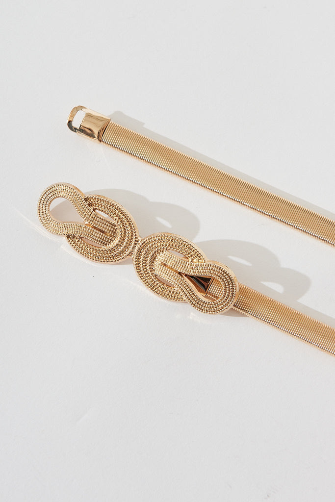 August + Delilah Lanina Belt In Gold - detail