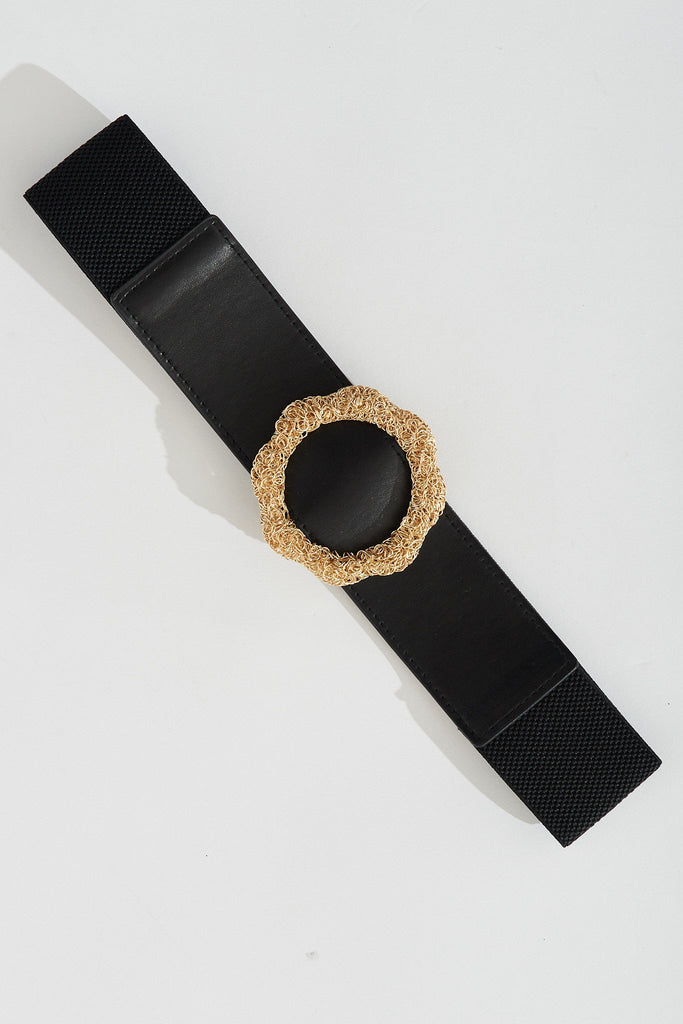 August + Delilah Sherla Belt In Black - St Frock (Dev)