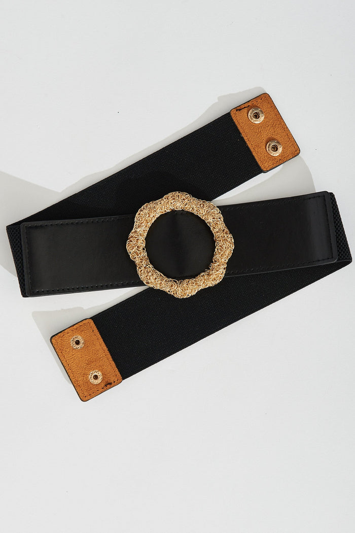 August + Delilah Sherla Belt In Black - St Frock (Dev)