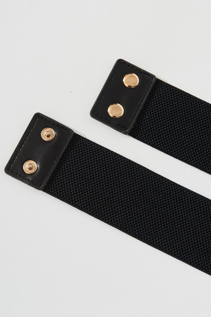 August + Delilah Sherla Belt In Black - St Frock (Dev)