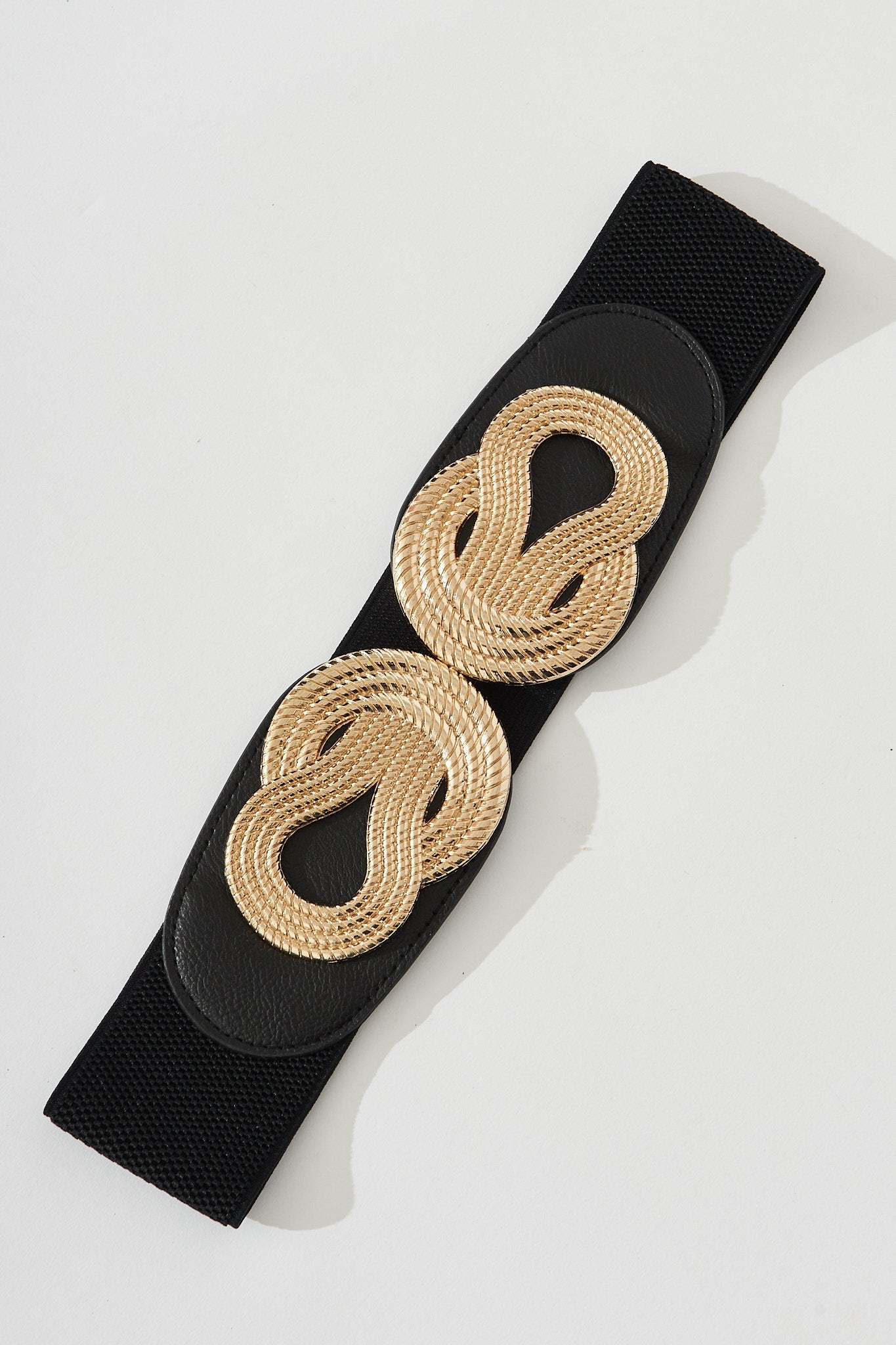 August + Delilah Callia Stretch Belt In Black - St Frock (Dev)