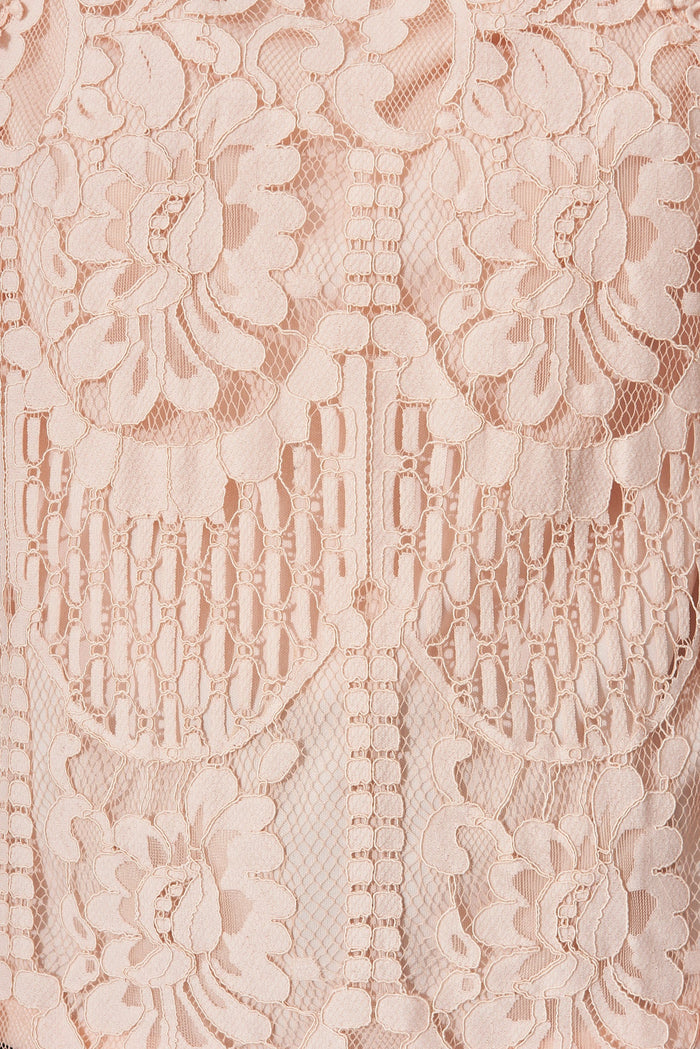 Desta Top In Blush Lace - fabric