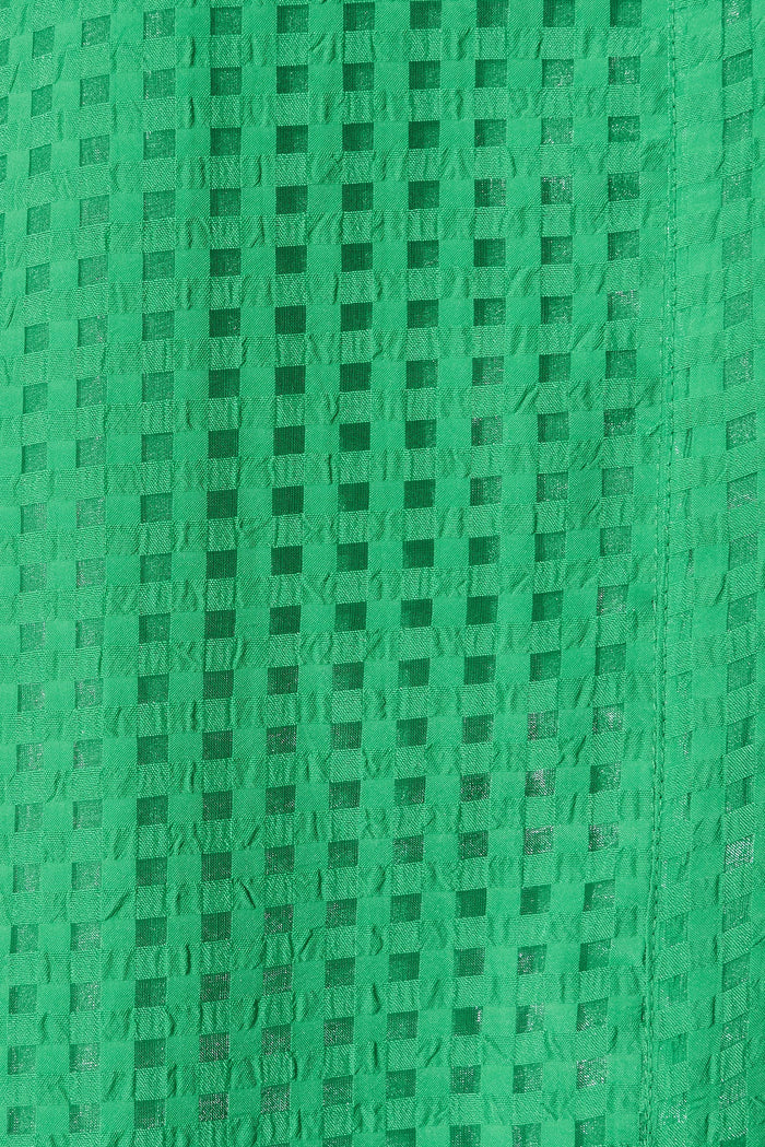 Marine Shirt In Green Organza - fabric