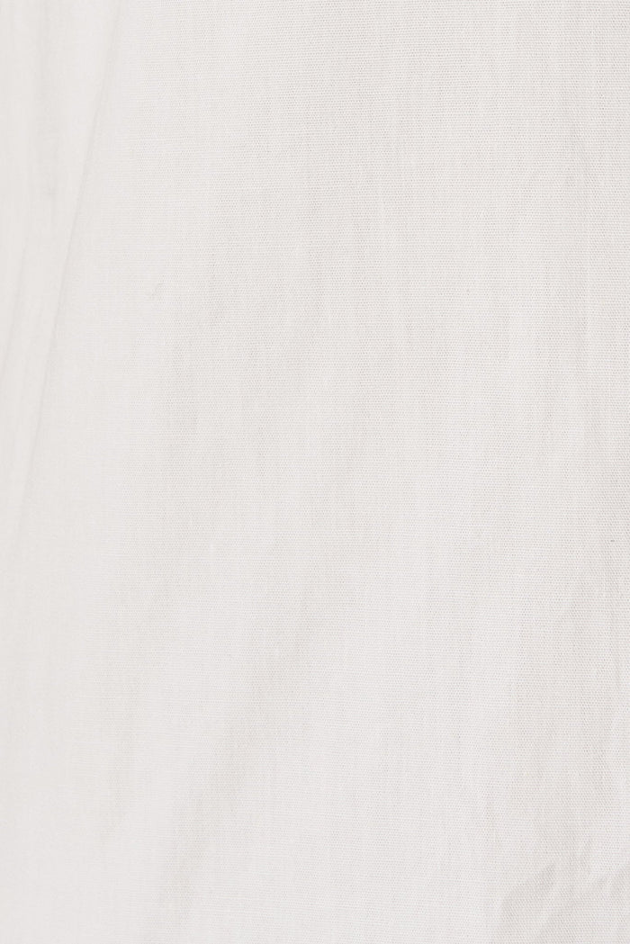 Festine Smock Dress In White Cotton - fabric