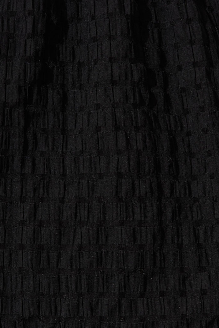 Andrea Midi Dress In Black Check - fabric