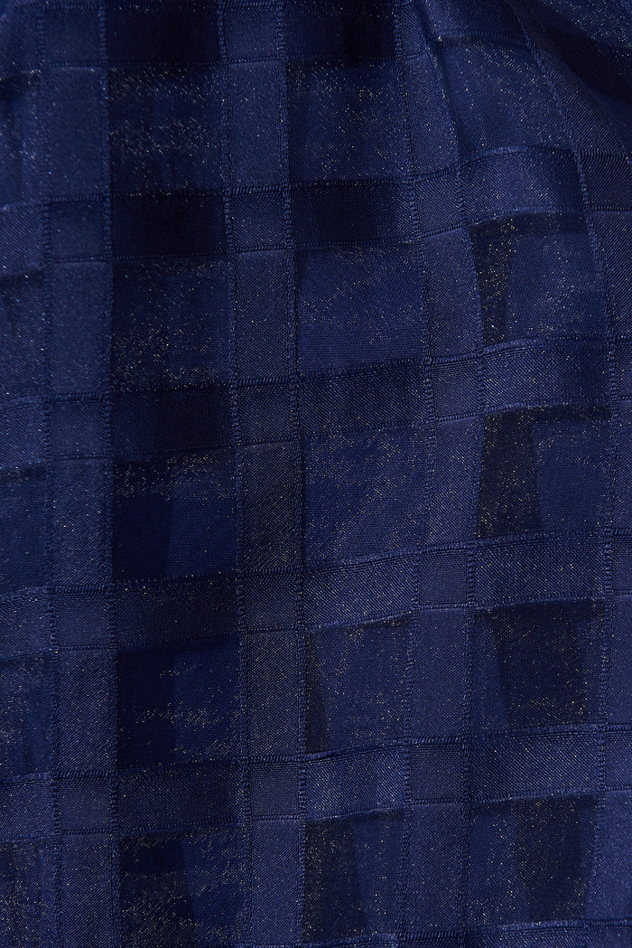 Giuliette Dress In Navy Organza - fabric
