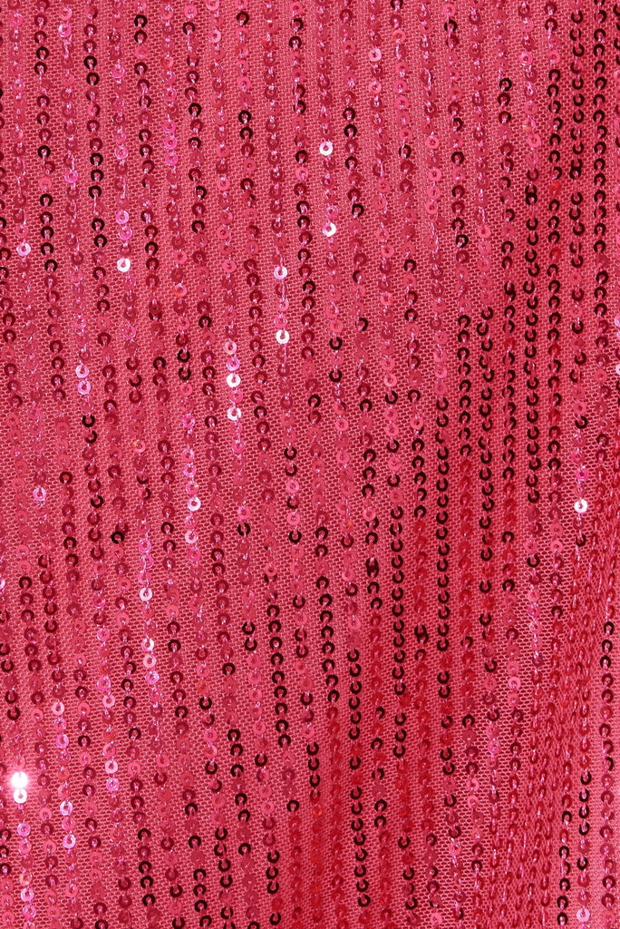 Amoretto Dress In Hot Pink Sequin - St Frock (Dev)