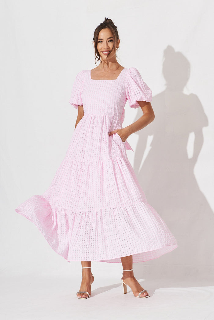Coperni Maxi Dress In Lilac - full length