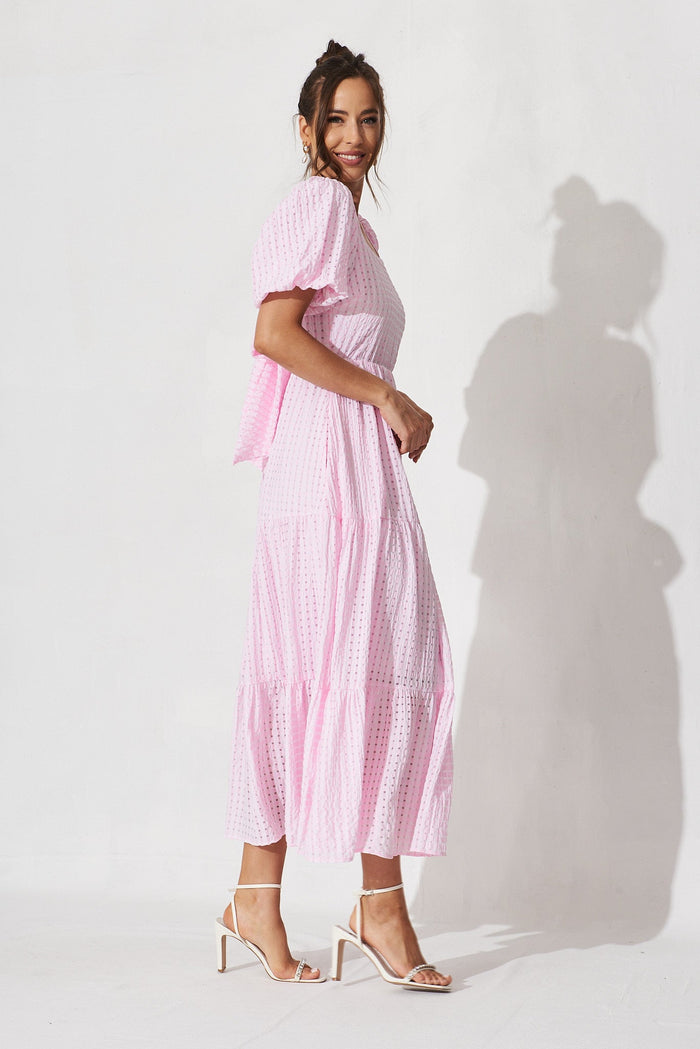 Coperni Maxi Dress In Lilac - side