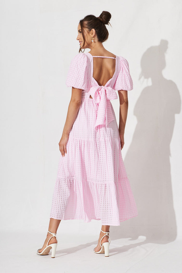 Coperni Maxi Dress In Lilac - back