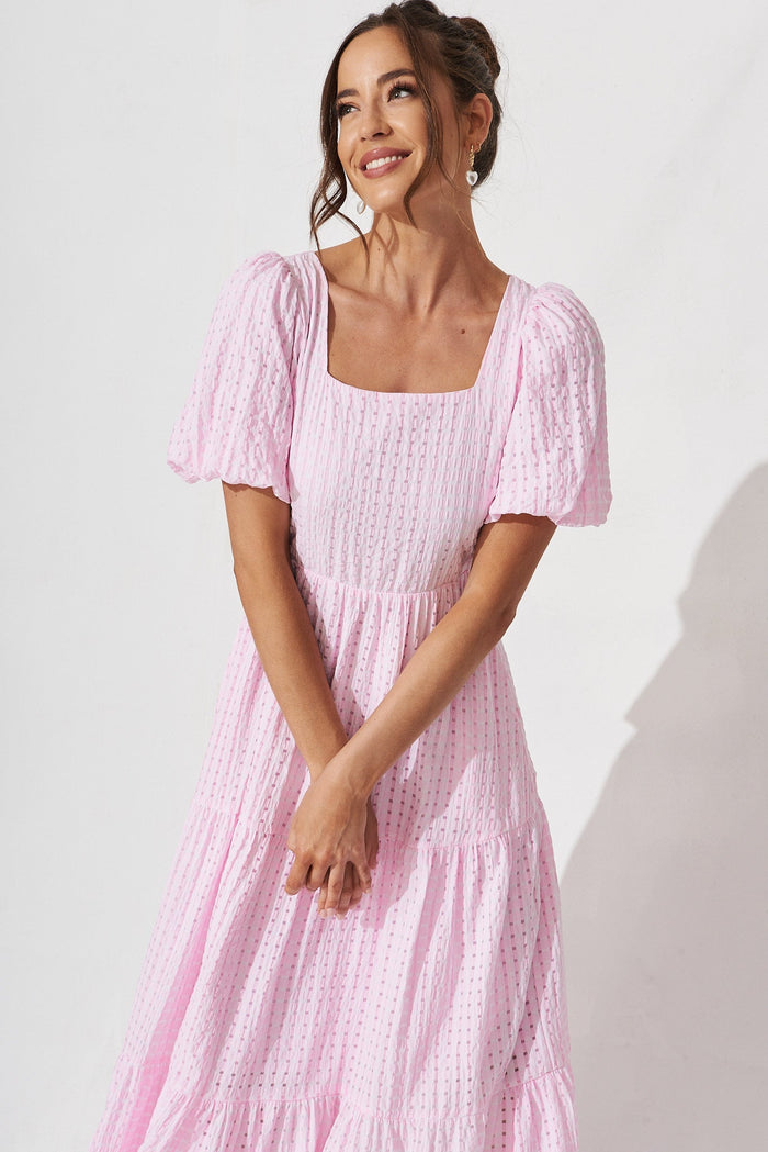 Coperni Maxi Dress In Lilac - front