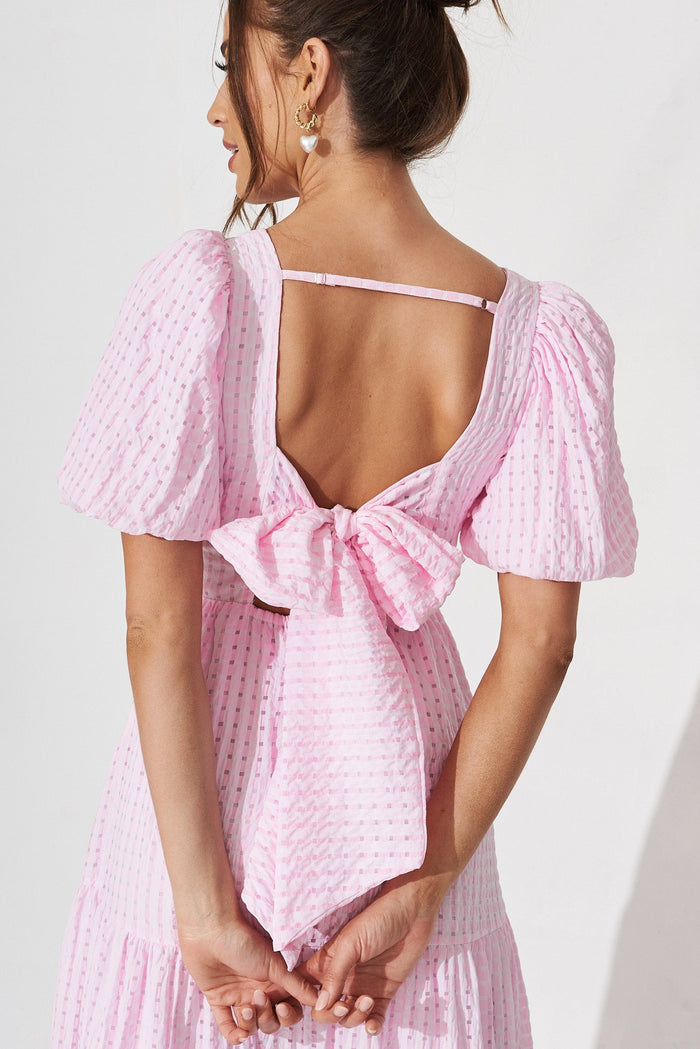 Coperni Maxi Dress In Lilac - detail back