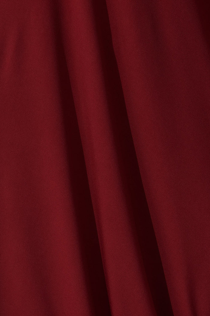 Goddess One Shoulder Maxi Dress In Wine - fabric