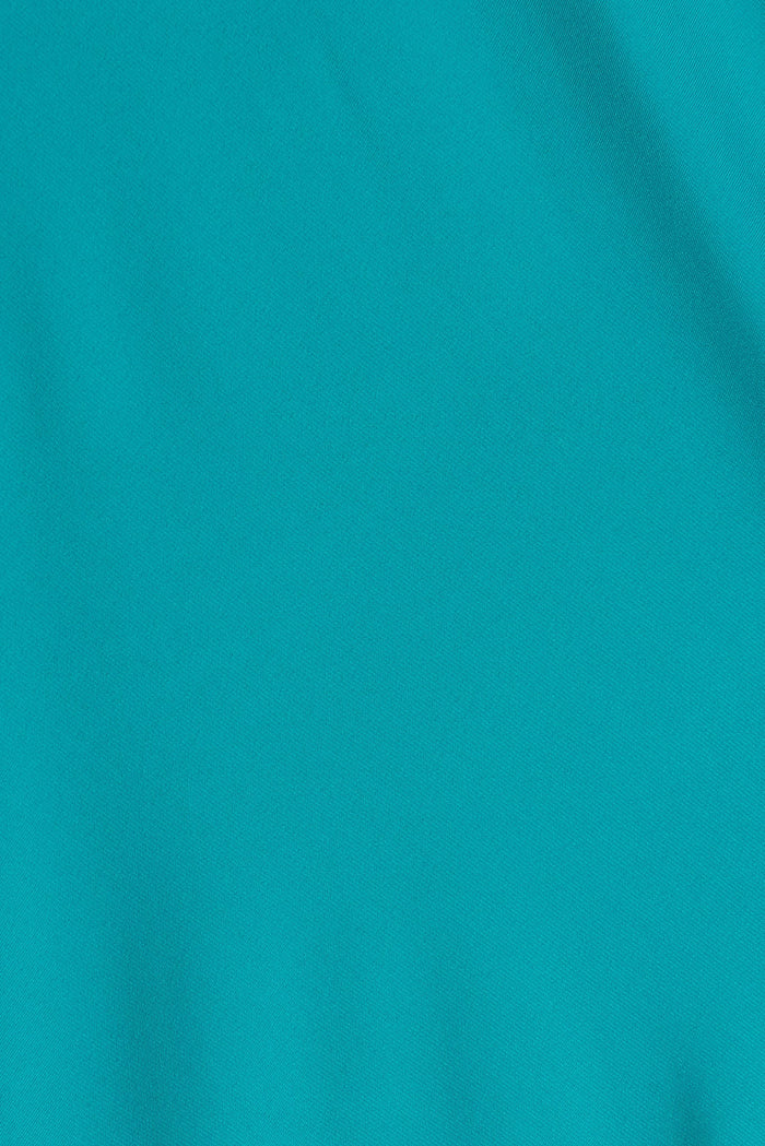 Goddess One Shoulder Maxi Dress In Turquoise - fabric