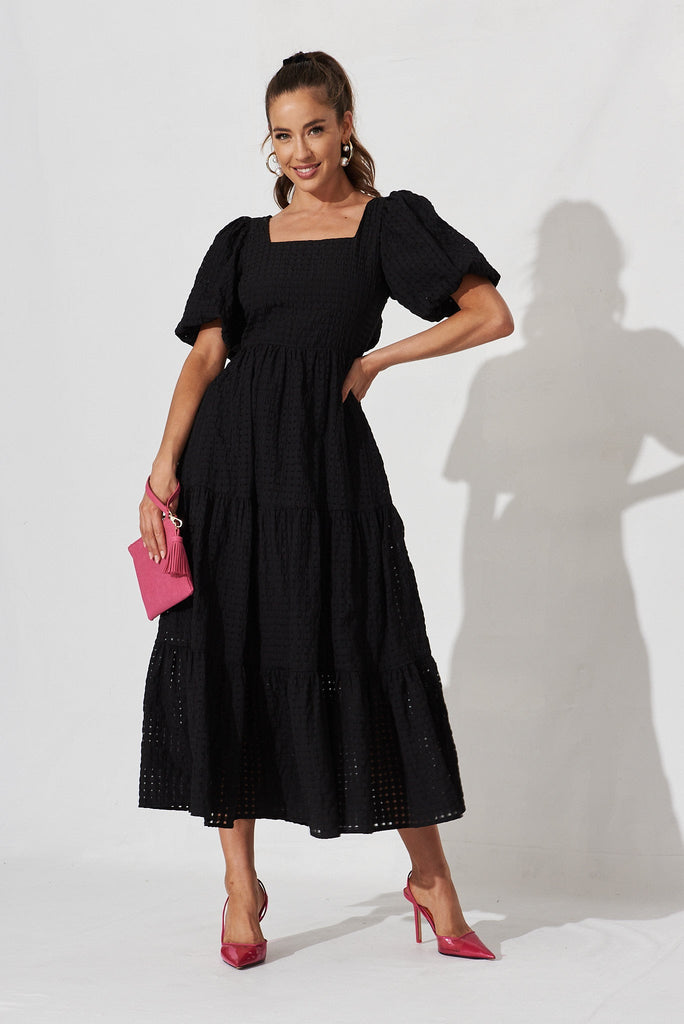 Coperni Maxi Dress In Black - full length