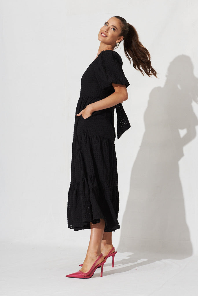 Coperni Maxi Dress In Black - side
