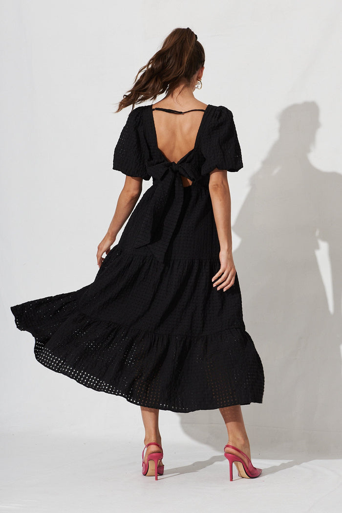 Coperni Maxi Dress In Black - back