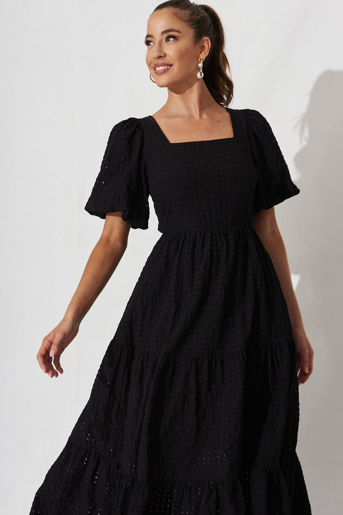 Coperni Maxi Dress In Black - front