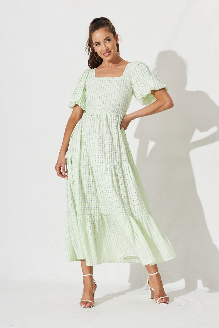 Coperni Maxi Dress In Sage - full length