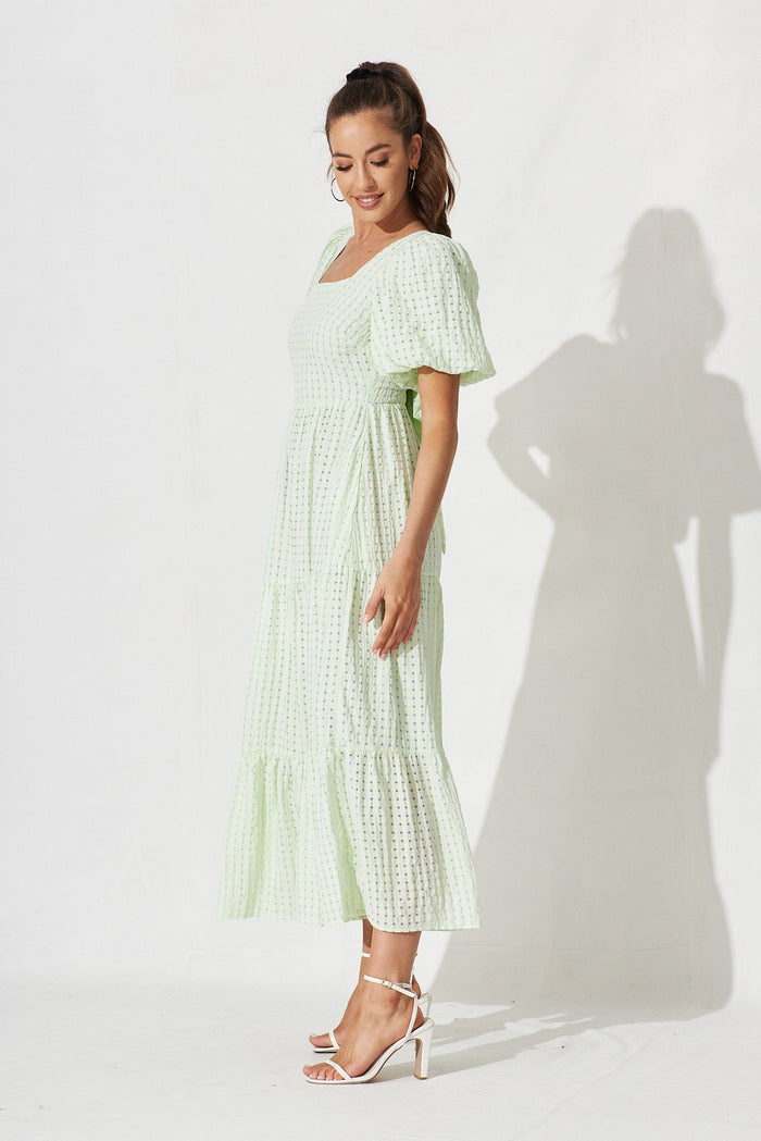 Coperni Maxi Dress In Sage - side