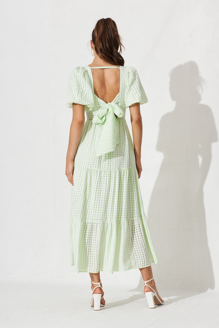Coperni Maxi Dress In Sage - back