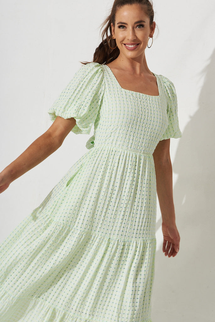 Coperni Maxi Dress In Sage - front