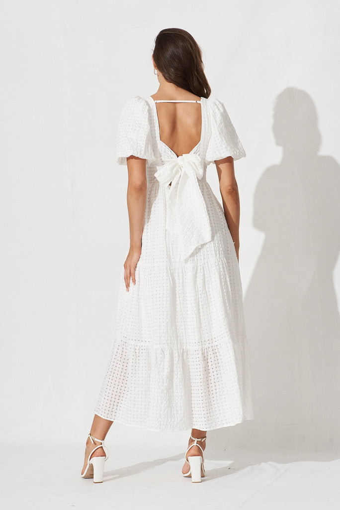 Coperni Maxi Dress In White - back