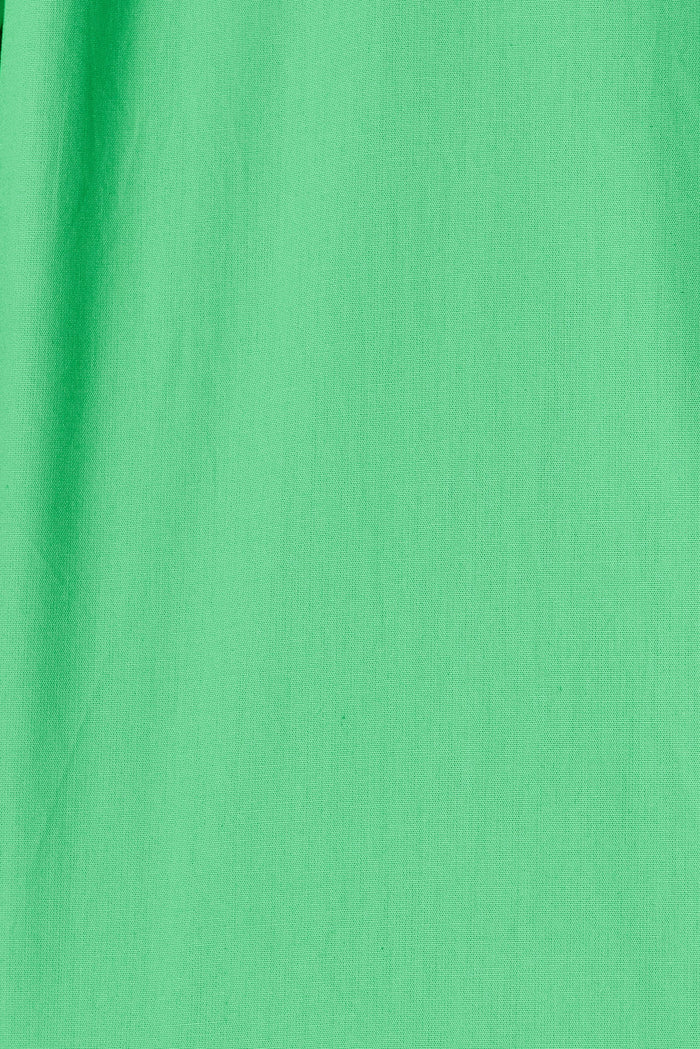 Festine Smock Dress In Green Cotton - fabric