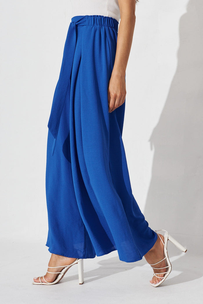 Page Pants In Cobalt Blue - side