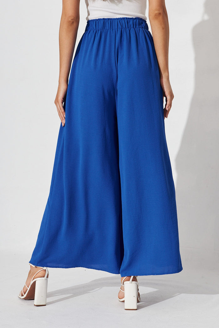 Page Pants In Cobalt Blue - back