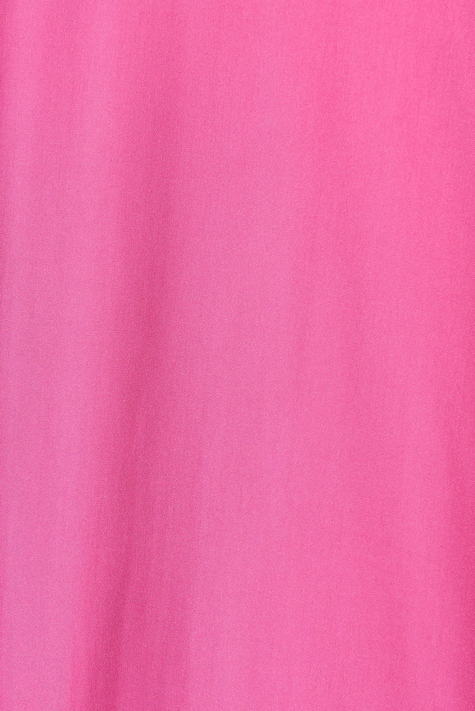 Front Runner Maxi Dress In Pink - fabric