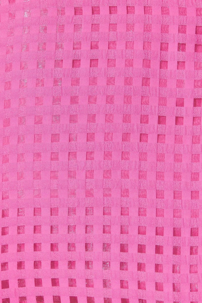 Cantia Midi Shirt Dress In Hot Pink Organza - St Frock (Dev)