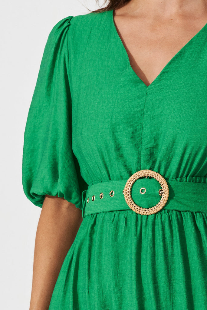 Barletta Midi Dress In Green - detail