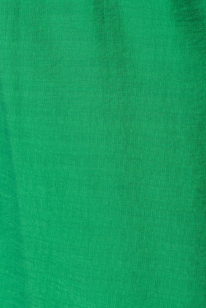 Barletta Midi Dress In Green - fabric