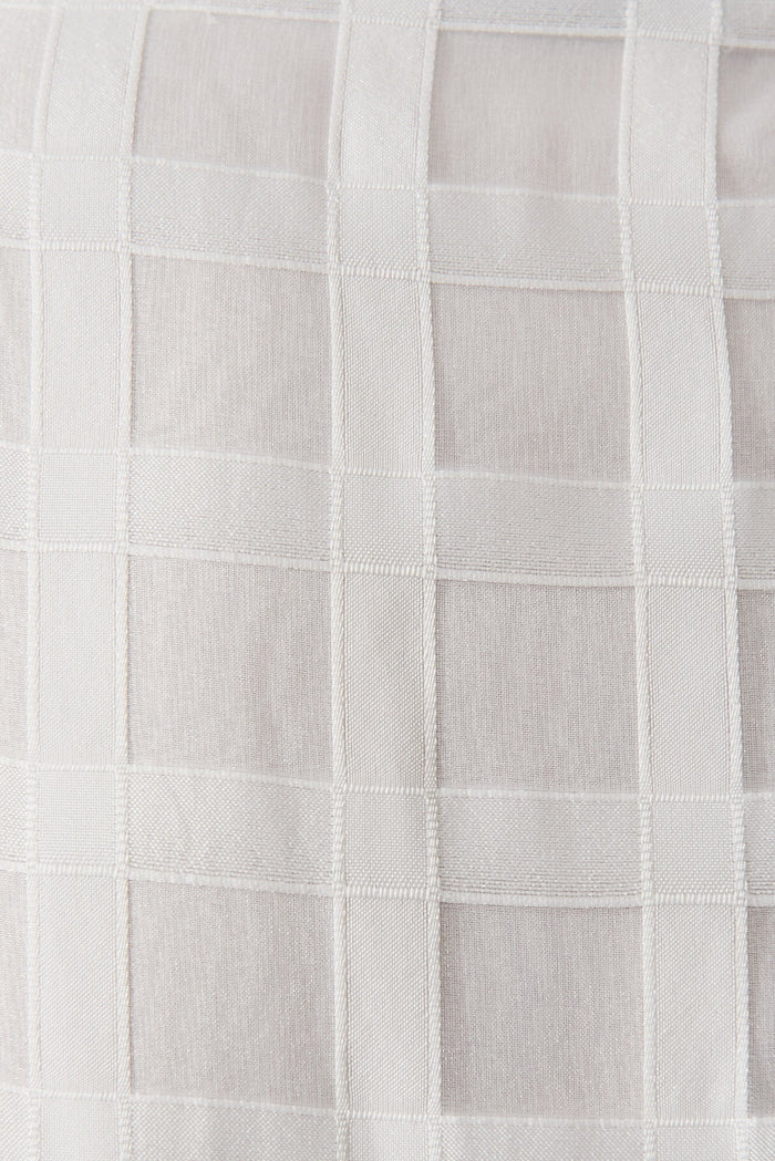 Destiny Midi Dress In White Organza - fabric